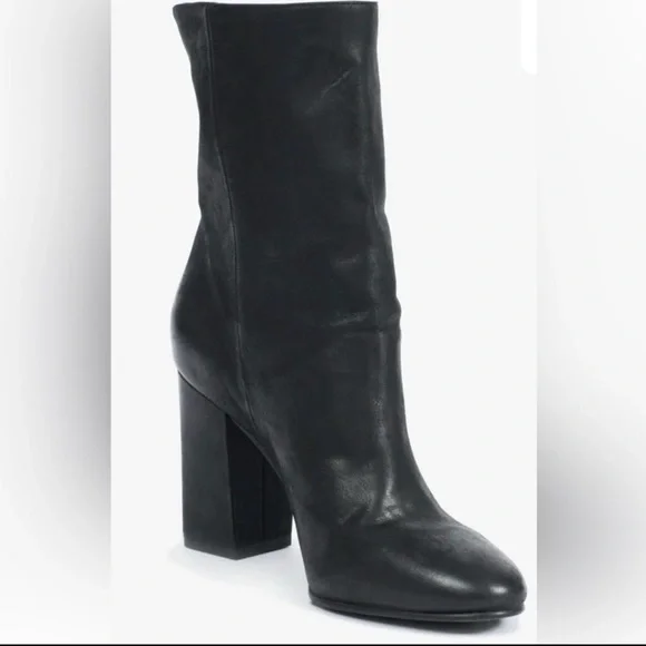Lucky Brand 🍀 Black Heeled Boots, Sz 8.5 - Picture 2 of 10